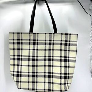 Plaid tote bag 